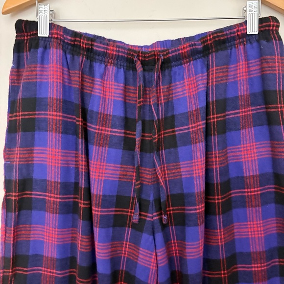 L.L.BEAN Women’s Scotch Plaid Flannel Pajama Set 100% Cotton In Angus Purple L - Picture 6 of 13